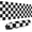 Black And White Checkered, variant on Sunflowers Wild Flowers Large Mouse Pad with Stitched Edges Long Non-Slip Rubber Base Mousepad Laptop Keyboard Mat Desk Pad for Office Home Desk Decor, 31.5" X 11.8"