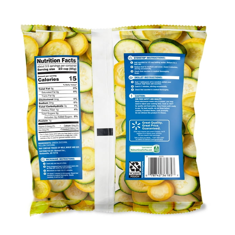 zuzuchanページ Great Value Zucchini Blend, 10 oz (Frozen) - Walmart.com
