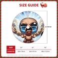 thumbnail image 5 of Lsque The Binding of Isaac Print Christmas Tree Skirt with Ties and Velcro,Xmas Holiday Decorations, Adjustable Tree Skirt-36", 5 of 6