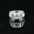 thumbnail image 1 of Anillo de diamantes de moda europea y americana para hombre y mujer, anillo de moda para parejas, anillo de propuesta de regalo de cumpleaños, 1 of 6