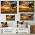 thumbnail image 4 of Designart "Golden Horizon Scenic Sky II" Landscapes Floater Framed Wall Art Print, 4 of 7