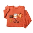 thumbnail image 2 of YFNNUP Women's Halloween Sweatshirts Tis The Season Pumpkin Football Graphic Pullover Tops Fall Crewneck Long Sleeve Shirts Orange,XL, 2 of 7