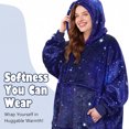 thumbnail image 3 of Catalonia Oversized Wearable Blanket Hoodie Sweatshirt, Comfortable Sherpa Lounging Pullover for Adults Men Women Teenagers Wife Girlfriend Gift, 3 of 6
