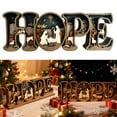 thumbnail image 2 of HOPE Letter Decoration Desk Sign Carved Nativity Scene Tabletop Accent Home Office Display Piece Christmas Ornament, 2 of 8