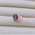 thumbnail image 4 of Natural Color Changing Alexandrite Gemstone Ring 925 Sterling Silver Women Delicate Valentine Gift Ring, 4 of 5