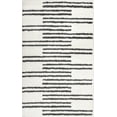 thumbnail image 2 of JONATHAN Y MOROCCAN HYPE 5 x 8 Area Rug, Petra Stripe Geometric Shag - White/Gray, MOH406A-5, 2 of 9
