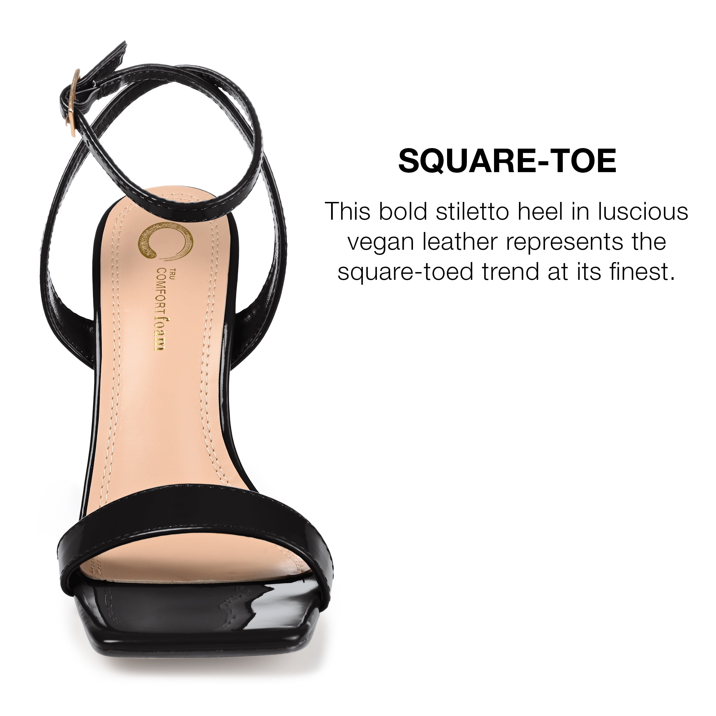 Journee Womens Dorian Open Toe High Stiletto Sandals