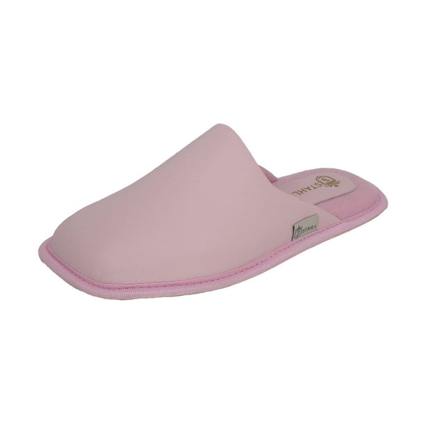 PANTUFLA PARA MUJER Stahl 3910 ROSA, PIEL DE BORREGO