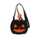 thumbnail image 1 of Bolso de hombro tipo bandolera con diseño de calabaza para mujer, ideal para Halloween, compras en el teléfono. Sonrisa negra, 1 of 9