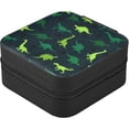 thumbnail image 3 of GZHJMY Dinosaur Small Jewelry Box, Portable Leather Travel Jewelry Storage Case for Rings Earrings Necklace Bracelets, 3 of 7