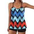 thumbnail image 2 of Traje de baño de 2 piezas para mujer, trajes de baño para mujer, traje de baño de verano de talla grande con estampado, bikini, traje de baño dividido para mujer, traje de baño de poliéster, 2 of 5