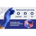 Medline FitGuard Prime Nitrile Gloves, Large, Dark Blue, 250 Count