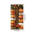 thumbnail image 3 of OutmaxHome Fall Theme Printing Door Cover, 35.4x70.8 Inch Vintage Decor Front Door Banner, Autumn Harvest Thanksgiving Halloween Front Door Decor, 3 of 6