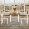 thumbnail image 2 of Kojooin Dining Table Set for 2, Dining Table and Chairs Set of 2, 3 Piece Dining Table Set with Spiral Table Legs for Small Spaces, Kitchen, Apartment, 2 of 7