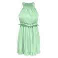 thumbnail image 3 of WILLBEST Vestido De Mujer Elegante Top De Verano Sin Mangas Con Ribete De Volantes Para Uso Diario Y Vacaciones Ideal Para Todas Las Estaciones Lavable A Máquina Y A Mano, 3 of 3