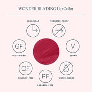Wonderskin Wonder Blading, Long Lasting Red Lip Stain, Waterproof Lip Tint, Transfer Proof Natural Lip Stain (Divine Masque)