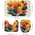 thumbnail image 3 of Bathroom Mat Set, Autumn Abundance Pattern Printed on Bathroom Shower Curtain Sets with Rugs, Perfect for Hotel Dorm Spa Home, 72 x 72 inches, 3 of 8