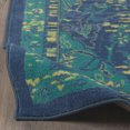 thumbnail image 3 of Mohawk Aurora Area Rug 12786 511 Blue Vines Branches, 3 of 4