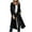 Black, variant on Women's Elegant Gold Velvet Party Coat With V-Neck, Side Pockets & Back Slit Evening Dinner Wear 2025 Trendy Luxe Texture Slim Fit Easy Movement
