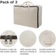 thumbnail image 4 of Bolsa de almacenamiento suave de lona 100 % algodón transpirable con asas, ideal para ropa de cama., 4 of 5