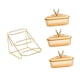 thumbnail image 4 of Soporte para frutas en varios niveles, organizador de refrigerios con soporte, plato versátil y moderno para frutas secas estilo A 3 cuadrículas, 4 of 7