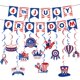 thumbnail image 2 of Fourth Of July Patriotic Party Decorations Set - Flag Party Supplies Flag Flags Star Streamers Election Patriotic Set, 2 of 6