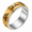 Gold, variant on Unisex Cat Motif Spinner Stainless Steel Ring for Playful Alternative Looks, US Sizes 6-12, 8mm Movable Outer Layer with Repeating Figures for Festivals, Meetups, and Animal Gifts