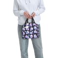 thumbnail image 6 of Honeii crystal flower Skull Print Lunch Bag Women, Lunch Box Lunch Bag for Women Adult Men, Small Leakproof Cute Lunch Tote Large Capacity Reusable, 6 of 8