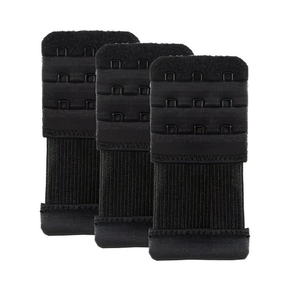 TELOLY Bra Extender 3 Hook Elastic Stretchy Bra Band Extension 3pcs-Pack