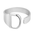 thumbnail image 1 of EGNMCR Rings Fashion Couple Ring Twenty Six English Letter Open Ring Couple Jewelry Letter ring, 1 of 1