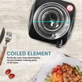 thumbnail image 4 of Placa eléctrica Elite Gourmet ESB301C 1100W, negra, 4 of 8