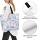thumbnail image 3 of Disketp Blue Butterfly Bolsa Tote Estampada para Mujer, Bolso de Hombro y de Mano para Compras y Viajes, 3 of 8