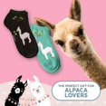 thumbnail image 5 of Foozys Women’s Low Cut No Show Socks | Alpaca Cute Animal Themed Fashion Novelty Socks | 2 Pairs Included in Two Colors, 5 of 5