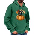 thumbnail image 3 of VBTAPA Fall Pumpkin Sweatshirt for Men 2026 Thanksgiving Hoodie Funny Turkey Print Long Sleeve Drawstring Hooded Sweatshirt Loose Casual Kangaroo Pocket Hoodies Green S, 3 of 5