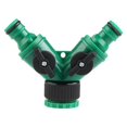 thumbnail image 2 of Divisor de boquilla de plástico verde para jardín, con dientes internos de 4/6 y rosca externa de 1/2", conector de agua para grifo., 2 of 9
