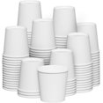 thumbnail image 1 of Paquete confort 100 unidades Vaso de papel blanco de 180 ml, altura 7,2 cm, pequeño, desechable, para baño, espresso, hacer gárgaras, 1 of 5