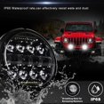 thumbnail image 4 of Round LED Work Light 60W Flood Spot Combo Beam LED Light Daytime Running Light Off Road Driving Lights for Truck SUV, 4 of 5