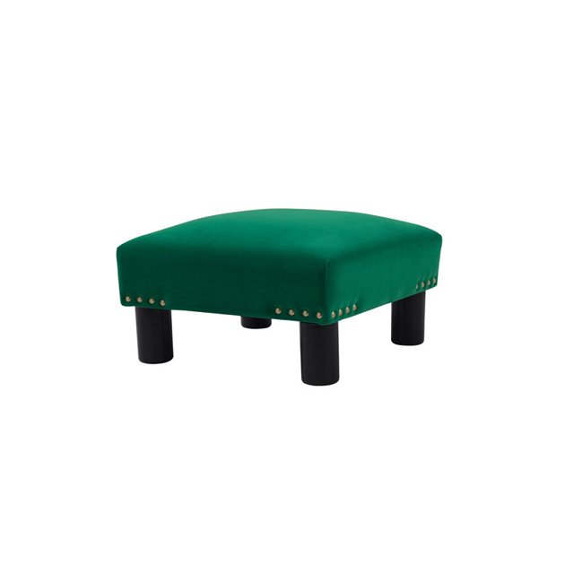 Jules Tabouret Carré d'Accent Ottoman Vert Outremer