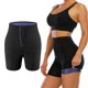 thumbnail image 4 of Pantalones cortos deportivos de cintura alta para sauna, pantalones de entrenamiento, leggings moldeadores de cuerpo sexy para yoga 3 puntos 2XL 3XL, 4 of 9