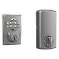 thumbnail image 3 of First Secure by Schlage Truss Keypad Electronic Deadbolt in Stainless Steel, 3 of 10