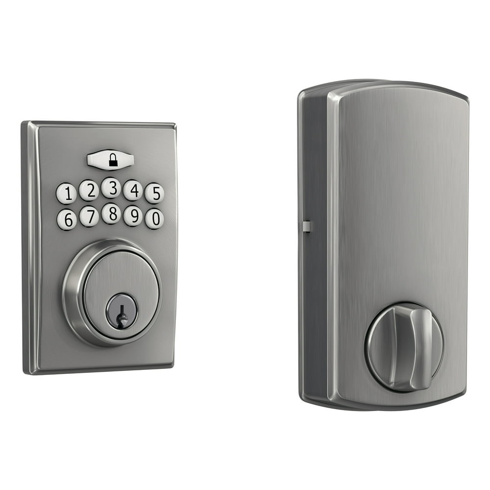 First Secure by Schlage Truss Keypad Electronic Door Deadbolt Lock in