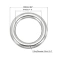 thumbnail image 2 of Unique Bargains 1.6" Metal Rings 316 Stainless Steel Seamless O-Ring for Macrame Hardware, 10x40mm, 2 of 6