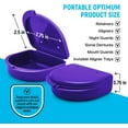 thumbnail image 3 of ADS Retainer Case with Vent Holes, Perfect Retainer Holder, Mouth Guard Case, Aligner Case, Retainer Cases (Purple-Pack of 2), 3 of 4