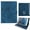 Dark Blue, variant on ELEHOLD PU Leather Embossed Floral Pattern Leather Folio Kickstand Case with Card Slots For Universal 10-inch Tablet,Brown