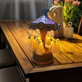 thumbnail image 6 of 1pc Non-Rotating Ghost Carousel Night Light - High-Quality Stained Glass Halloween Desk Lamp, Vintage Carved Base with Ghosts & Bats, Soft Warm Glow Safe for Indoor Mantel Decor, 8.6*5.1in, 6 of 7