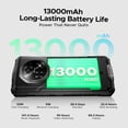 thumbnail image 4 of DOOGEE Fire 7 Pro Rugged Smartphone 5G,POC Intercom Function,Dual Camping Lights,32GB+256GB/2TB Rugged Phone,13000mAh/33W,6.6" HD+IPS,64MP+20MP Night Vision,IP68 Waterproof Phone,Face ID/OTG/NFC, 4 of 11