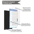 thumbnail image 4 of Inkdotpot Pack of 6 Funny Magnetic Dry Erase List For Fridge, Wipe Clean w/ NoStain, Quick Notes Shopping & Grocery List Whiteboard for Fridge, 8.75" x 3.8"(Brush Stroke), 4 of 6