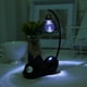 thumbnail image 3 of 2 piezas de resina negra diseño de gato luz de noche mini linda decoración del hogar brillar Electrónica, 3 of 5