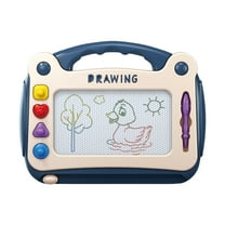 Drawing Board Set with 4 Stamps and Pencil Multifunctional Sketching Art Toy Creative Learning Gift(B)