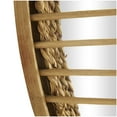 thumbnail image 4 of DecMode 21" x 21" Light Brown Handmade Woven Wall Mirror, 4 of 7